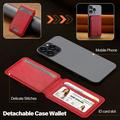 LC.IMEEKE Portacarte magnetico di blocco RFID con supporto - Rosso