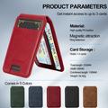 LC.IMEEKE Portacarte magnetico di blocco RFID con supporto - Rosso