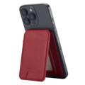 LC.IMEEKE Portacarte magnetico di blocco RFID con supporto - Rosso