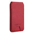 LC.IMEEKE Portacarte magnetico di blocco RFID con supporto - Rosso