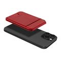 LC.IMEEKE Portacarte magnetico di blocco RFID con supporto - Rosso