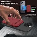 LC.IMEEKE Portacarte magnetico di blocco RFID con supporto - Rosso
