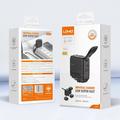LDNIO Q2618 Caricabatterie rapido GaN da 65W con spine intercambiabili - USB-C/USB-A - Nero