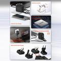LDNIO Q2618 Caricabatterie rapido GaN da 65W con spine intercambiabili - USB-C/USB-A - Nero