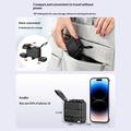 LDNIO Q2618 Caricabatterie rapido GaN da 65W con spine intercambiabili - USB-C/USB-A - Nero