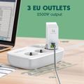 LDNIO SEW3452 Presa multipla intelligente WiFi - Ricarica rapida PD da 30W, 3 prese UE, 4 porte USB e controllo remoto tramite app