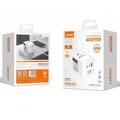 Adattatore da viaggio Ldnio Z9 20W - 2 porte USB-C PD, USB-A QC3.0 - Nero
