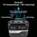 Adattatore audio LE526 Bluetooth 6.0 Auracast con microfono - Nero