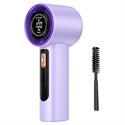 Ventilatore portatile con display a LED, 100 livelli di velocità e ricarica Type-C - 3000mAh - Viola