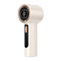 Ventilatore portatile con display LED, 100 livelli di velocità e ricarica Type-C - 3000mAh - Beige