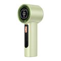 Ventilatore portatile con display a LED, 100 livelli di velocità e ricarica Type-C - 3000mAh - Verde