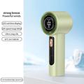 Ventilatore portatile con display a LED, 100 livelli di velocità e ricarica Type-C - 3000mAh - Verde