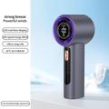 Ventilatore portatile con display LED, 100 livelli di velocità e ricarica Type-C - 3000mAh - Grigio
