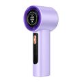 Ventilatore portatile con display a LED, 100 livelli di velocità e ricarica Type-C - 3000mAh - Viola
