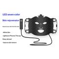 Maschera facciale LED per il ringiovanimento della pelle con telecomando - Nera