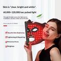 Maschera facciale LED per il ringiovanimento della pelle con telecomando - Nera