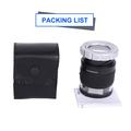 Lente d\'ingrandimento a LED e scala UV con messa a fuoco regolabile - 30x - nero / bianco