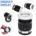 Lente d\'ingrandimento a LED e scala UV con messa a fuoco regolabile - 30x - nero / bianco
