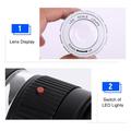 Lente d\'ingrandimento a LED e scala UV con messa a fuoco regolabile - 30x - nero / bianco