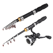LEO 28049 Canna da pesca telescopica per mare/acqua dolce - 2.3m