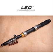 LEO 28049 Canna da pesca telescopica per mare/acqua dolce - 2.3m