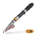 LEO 28049 Canna da pesca telescopica per mare/acqua dolce - 2.3m