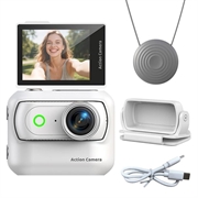 LK-018: action cam magnetica staccabile con schermo ribaltabile da 2.0" - 1080p - Bianca