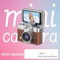 LK-027 Mini retrocamera da pollice - Schermo ribaltabile da 1.47", video HD 720p - marrone