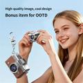 LK-027 Mini retrocamera da pollice - Schermo ribaltabile da 1.47", video HD 720p - marrone