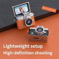 LK-027 Mini retrocamera da pollice - Schermo ribaltabile da 1.47", video HD 720p - marrone
