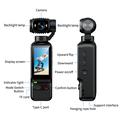 LK-032 Videocamera portatile per vlog con stabilizzazione - Nero