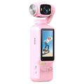 LK-032 Videocamera portatile per vlog con stabilizzazione - Rosa