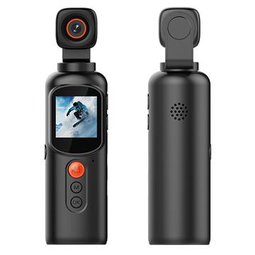LK2316 Telecamera portatile 4K Ultra HD con gimbal e streaming WiFi - Nero
