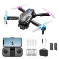 LU600 Drone RC pieghevole con luce fredda per evitare gli ostacoli - Nero