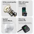 Auricolari LX-50 True Wireless con custodia di ricarica touch screen - Nero