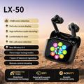 Auricolari LX-50 True Wireless con custodia di ricarica touch screen - Nero