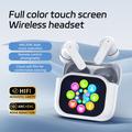 Auricolari LX-50 True Wireless con custodia di ricarica touch screen - Nero