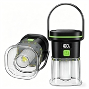 Lampada da campeggio LY27 resistente all'acqua con 7 modalità - Nera