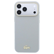 Custodia per iPhone 18 Pro Lacoste Champs Élysées - Compatibile con MagSafe - Grigio Chiaro