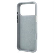 Custodia per iPhone 18 Pro Lacoste Champs Élysées - Compatibile con MagSafe - Grigio Chiaro