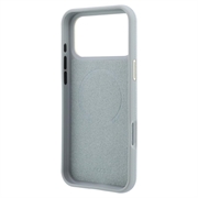 Custodia per iPhone 18 Pro Max Lacoste Champs Élysées - Compatibile con MagSafe - Grigio Chiaro