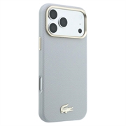 Custodia per iPhone 18 Pro Max Lacoste Champs Élysées - Compatibile con MagSafe - Grigio Chiaro