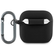 Custodia in silicone liquido con Lacoste Croc Logo per AirPods 4