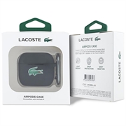 Custodia in silicone liquido con Lacoste Croc Logo per AirPods 4