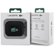 Custodia in silicone liquido con Lacoste Croc Logo per AirPods Pro 2 - Nero