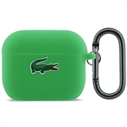 Custodia in silicone liquido con logo Lacoste Croc per AirPods Pro 3 - Verde