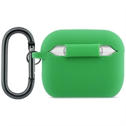 Custodia in silicone liquido con logo Lacoste Croc per AirPods Pro 3 - Verde