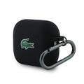 Custodia in silicone liquido con logo Lacoste Croc per AirPods Pro 3 - Nero