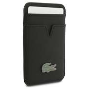 Custodia MagSafe e portacarte magnetico iPhone 18 Pro Max Lacoste Iconic Petit Pique - Nera