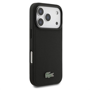 Custodia MagSafe e portacarte magnetico iPhone 18 Pro Max Lacoste Iconic Petit Pique - Nera